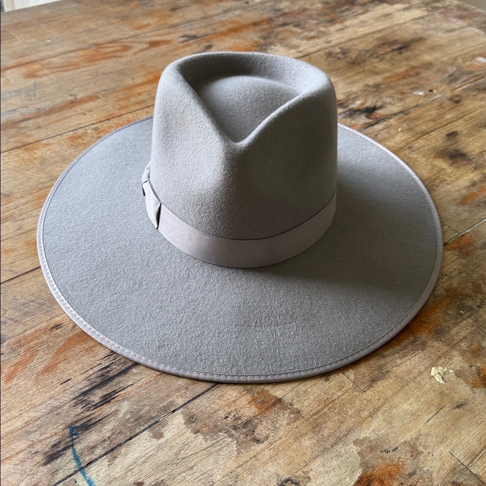 Lack of color rancher Stylish Gray Wide Brim Hat